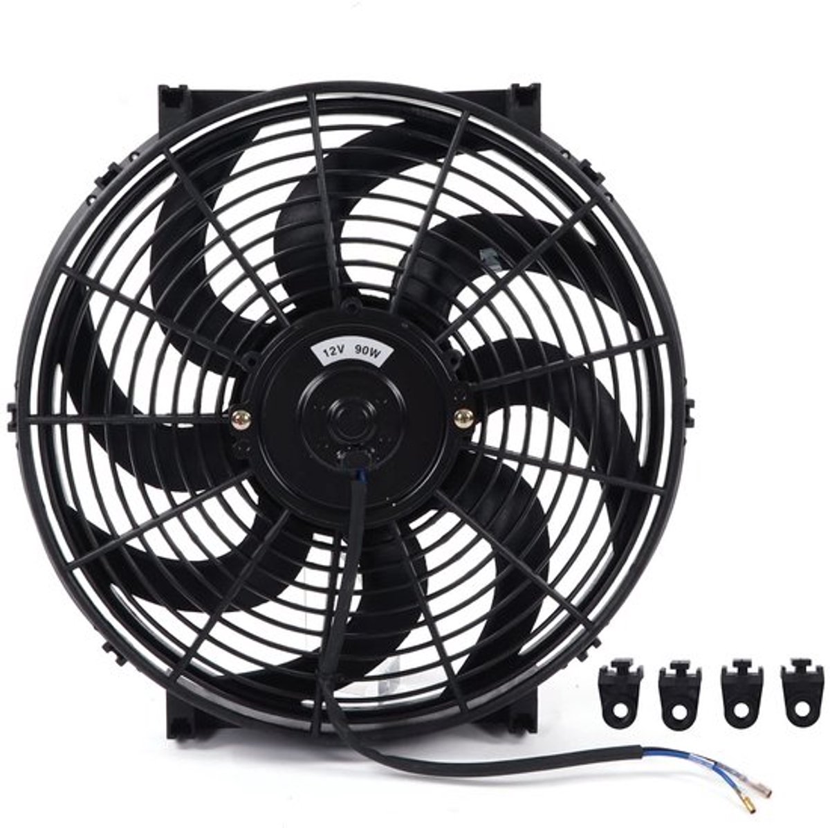 14 Inch Elektrische Radiator Fan - Universele Koelventilator 90W Slim Ontwerp