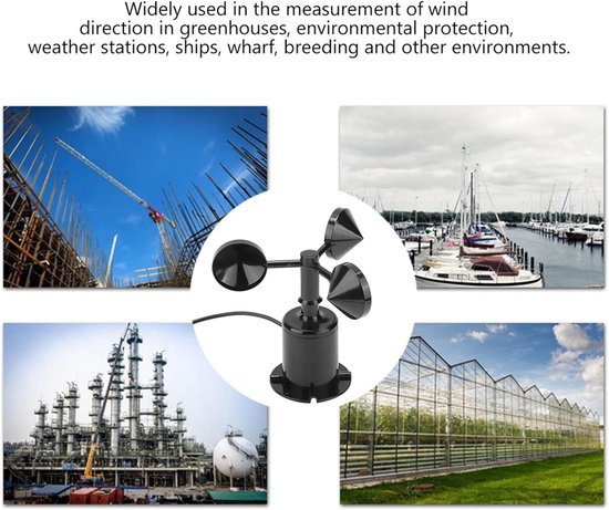 Windmeter Anemometer 0-70 m/s - 3 Cups — afbeelding 5