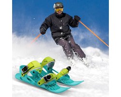 Miniatuur kort skiboard Verstelbaar kort mini skiboard Wintersnowboard Sneeuwblad Skiboard Outdoor skischoenen Wintersport Skimateriaal Wintersnowboard Cadeau voor skiliefhebbers Cadeau voor schaatsliefhebbers