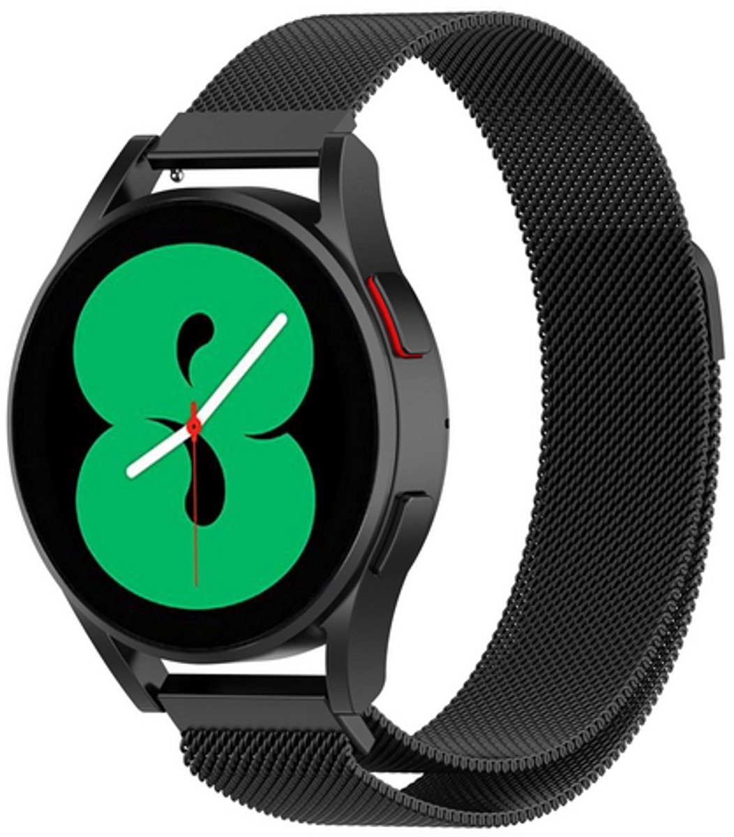 By Qubix - Geschikt voor Xiaomi Watch S4 - 41mm - Milanese bandje - Zwart