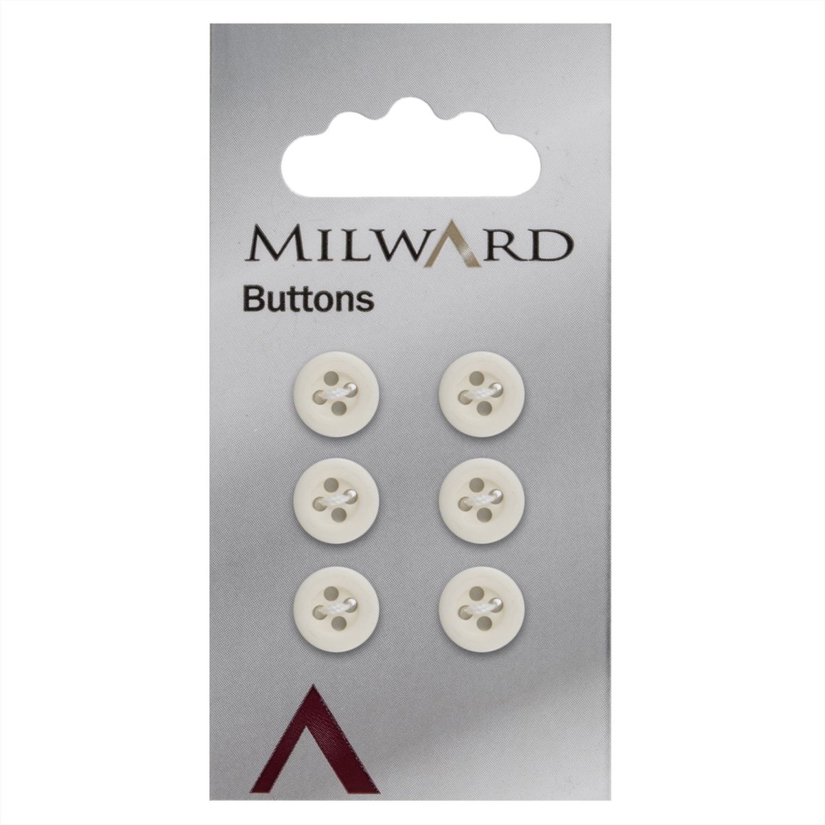 Milward Knoop Mat Wit 10mm (6 stuks)