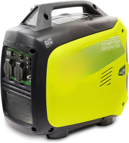 AMA® Stroomgenerator - Stille Benzinegenerator - Noodstroomgenerator - 49x32.51x54cm - Geel