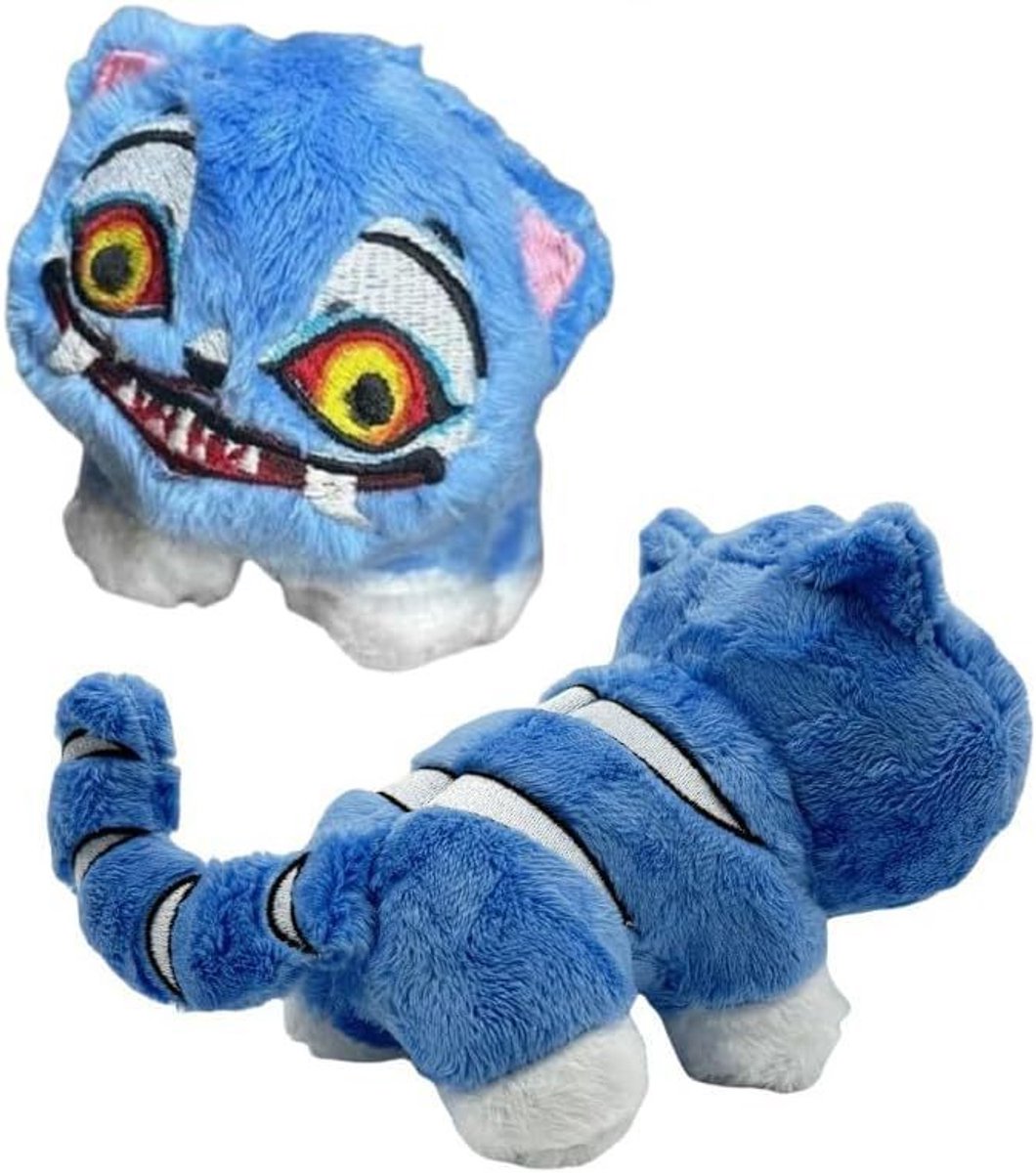 Kraftverdia - Demon Hunters pluche knuffel - 18 cm - Monster - Anime - Blauwe Tijger - Knuffel - Huidvriendelijk