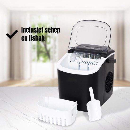 AMA® Ijsblokjesmachine - Ijsblokmachine - Ijsblokjesmaker - Inclusief Ijsschep - 1,3 Liter van Merkloos — afbeelding 3