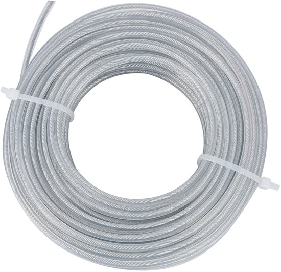 Vervangingstrimsnoer / Snijlijn - Trimsnoer Grasmaaier - 3.0mm x 15m Staal-Gevuld Nylon Snoer - Universeel Vervangingssnoer - Slijtvast - Voor Benzine en Electrische Maaiers van Merkloos	 — afbeelding 5