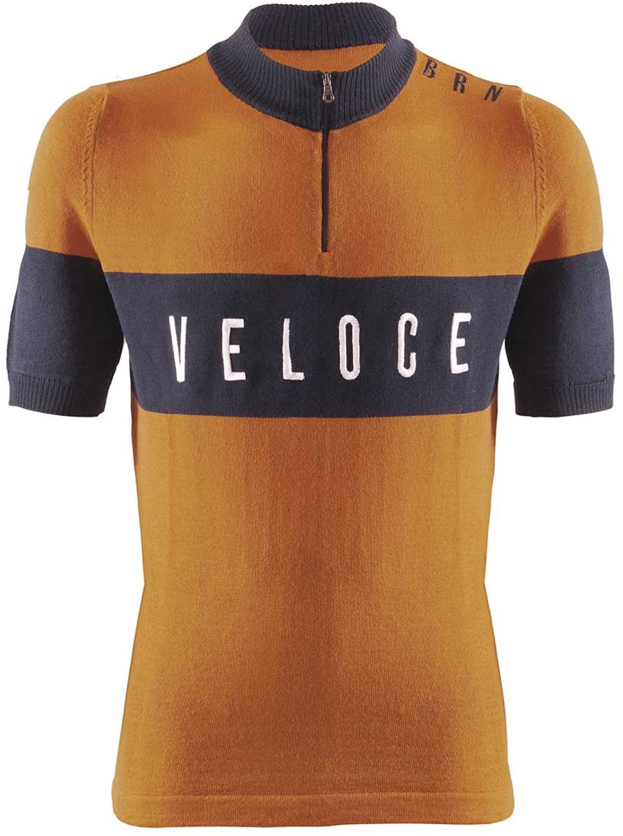 BRN Veloce vintage wollen koerstrui geel maat L