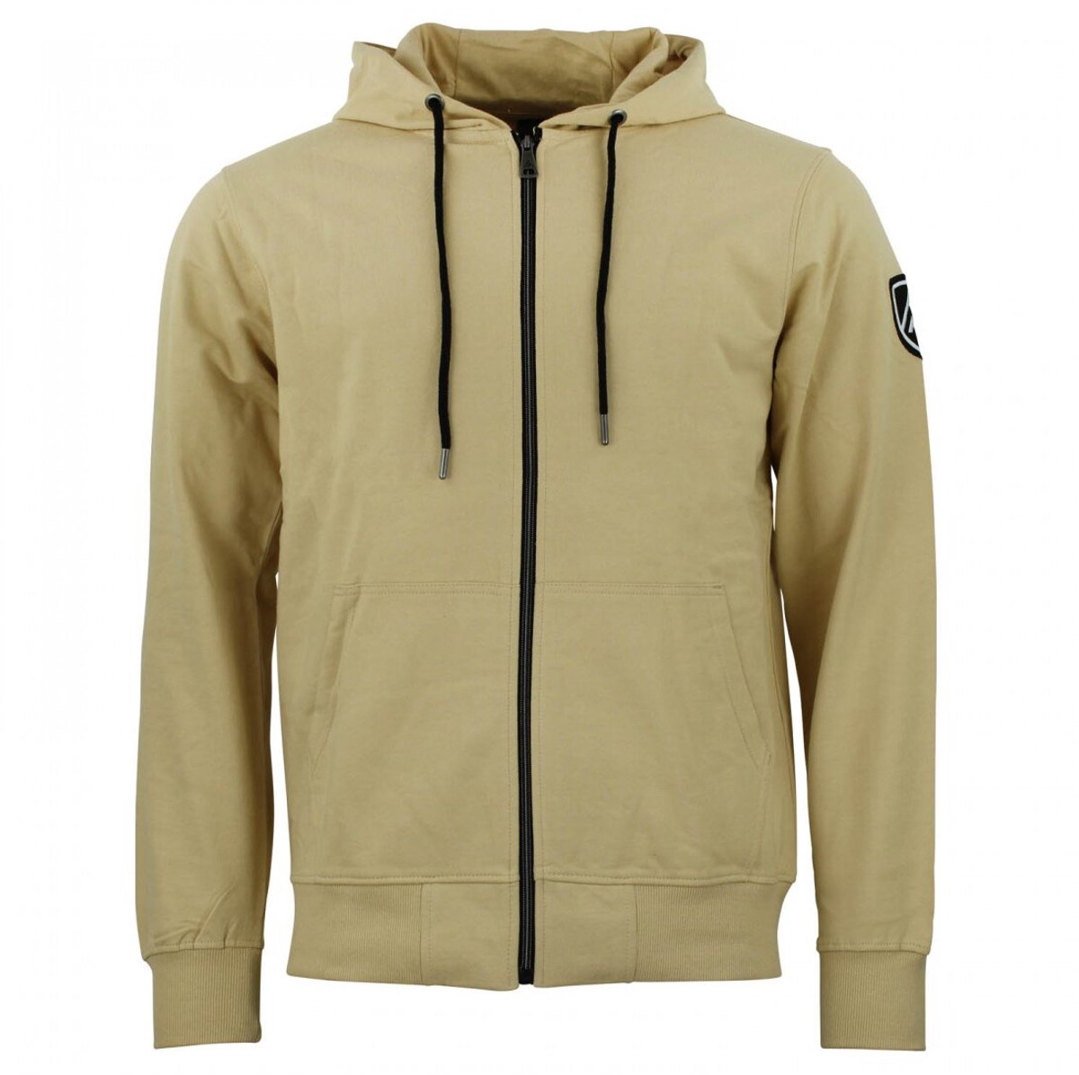 Katoenen sweatshirt met volledige rits Peak Mountain French Terry Beige