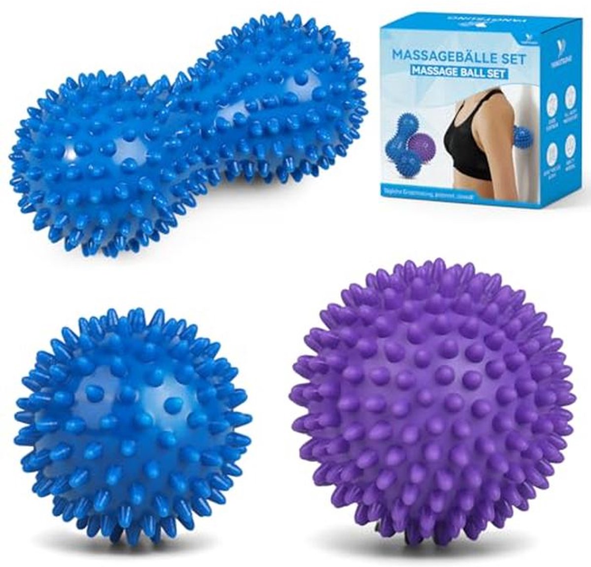 Massage Ball Set voor Spierontspanning en Pijnverlichting
