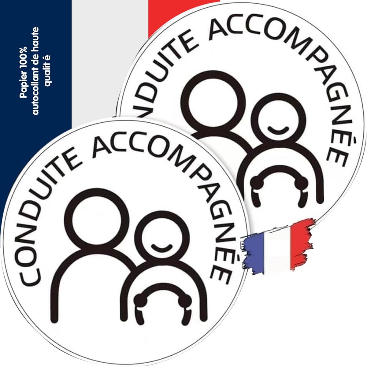 Zelfklevende autorijstickers – set van 2 voor optimale zichtbaarheid