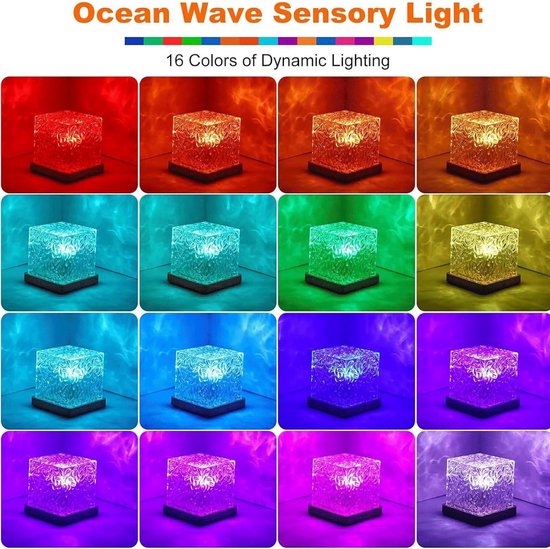 Nachtlampje met Watergolven en RGB Kleuren voor Kinderen - Projector voor Sfeervolle Avonden — afbeelding 5