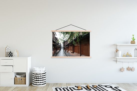 Affiche textielposter Architecture traditionnelle à Kyoto au Japon 120x80 cm