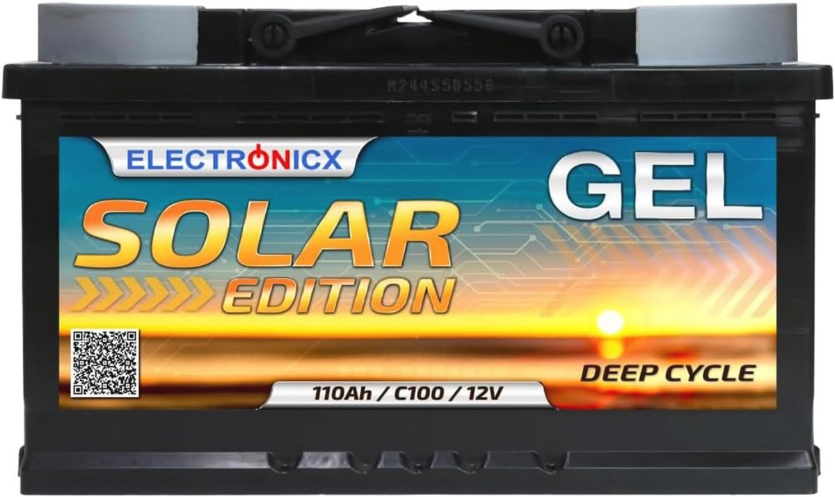 12V 110Ah GEL Solar Batterij voor Camper en Caravan