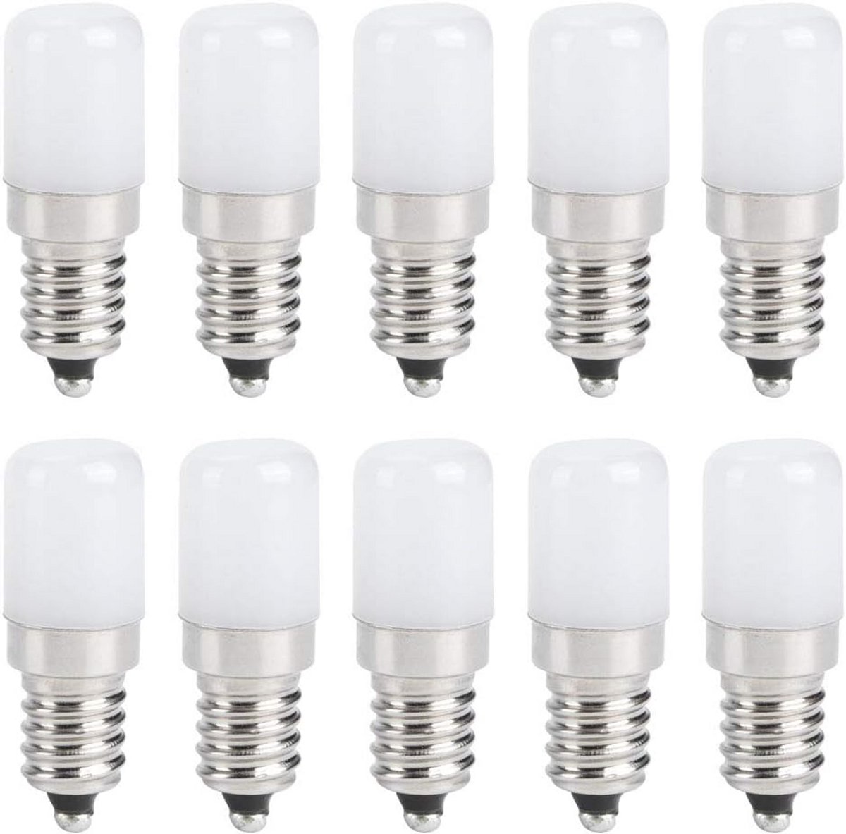 10x LED Kaarslamp E14 Schroef Fitting 1.5W 230V Energiebesparend Licht
