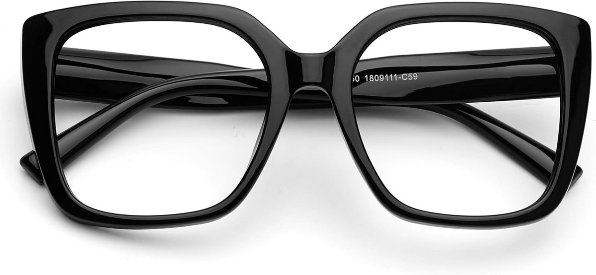 Oversized Blauwlichtfilter Bril Dames – Modern Computerbril zonder sterkte
