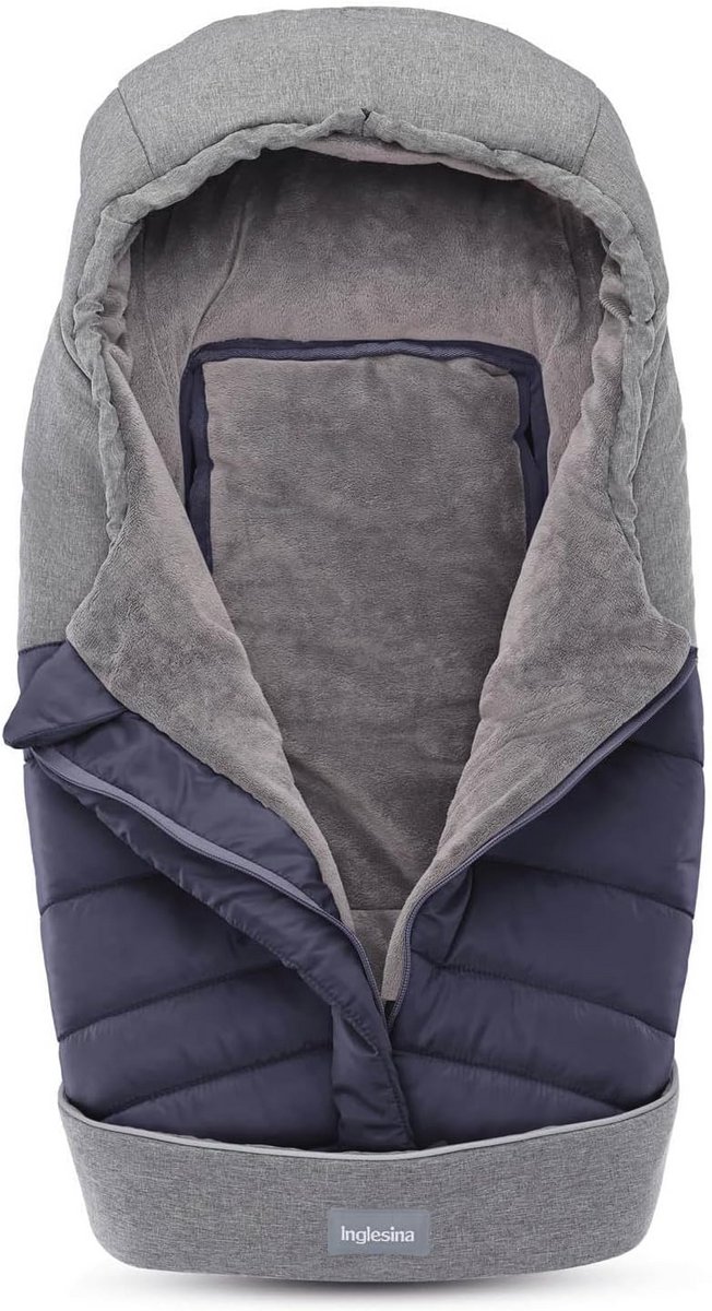 Wintervoetenzak voor kinderwagens en autostoelen - Marineblauw — afbeelding 4