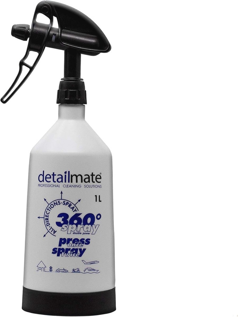 360 Graden Spuitfles 1 Liter met Dubbele Actie Trigger