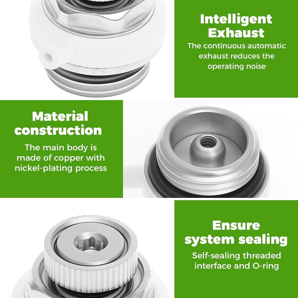 Volautomatische radiator-ontluchters - 5 Stuks, Compact en Efficiënt