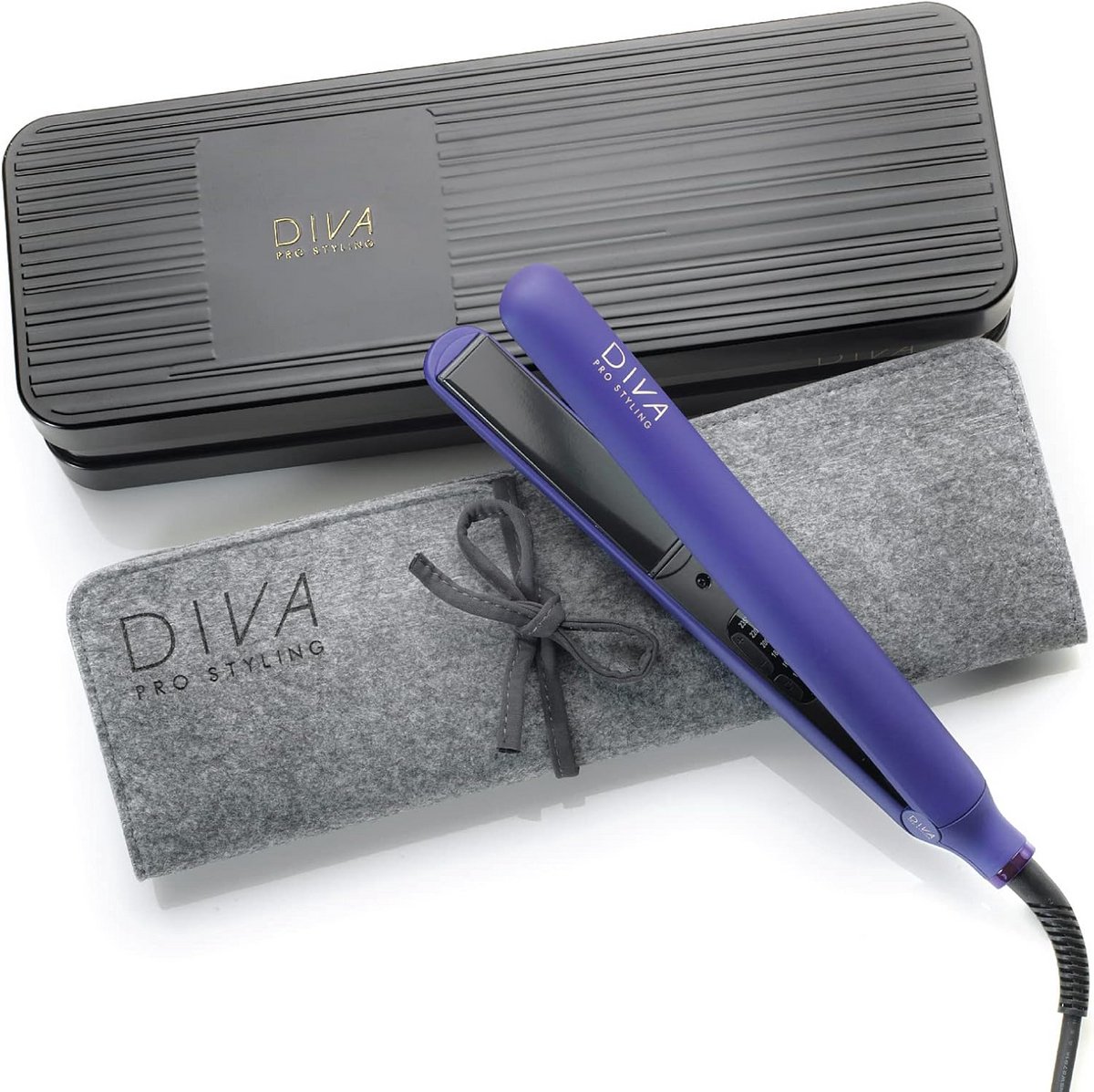Professionele Digitale Stijltang voor Alle Haartypes - Violet