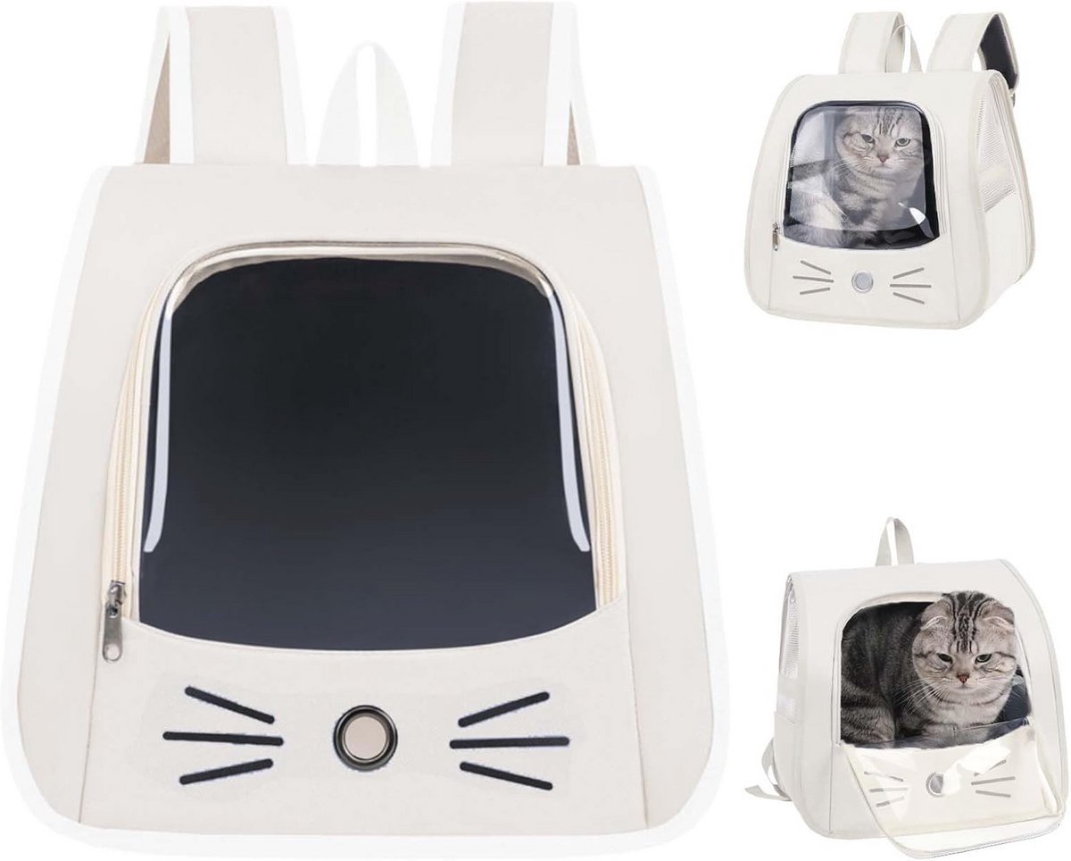 Draagbare Vouwbare Kat Backpack voor Kleine Huisdieren met Ventilatie