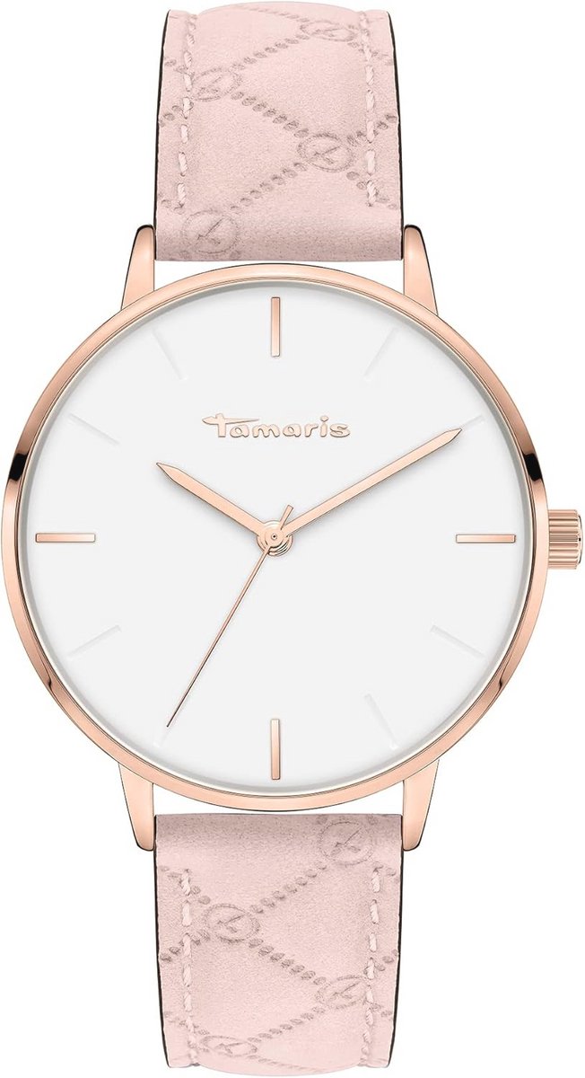 Dameshorloge Roségoud-Roze 36mm - Modern Design met Logomania