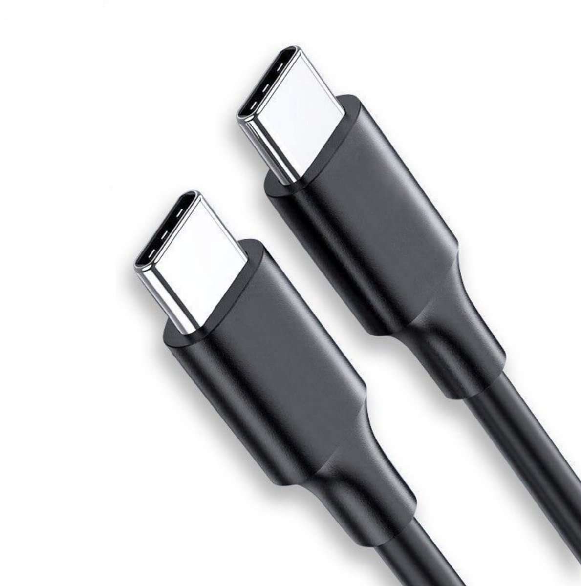 longziming -Oplaadkabel USB-C naar USB-C – 60W Snelladen – Set van 2 (1 Meter) – Universele Type-C Kabel – Geschikt voor Smartphone, Tablet & Laptop – Zwart