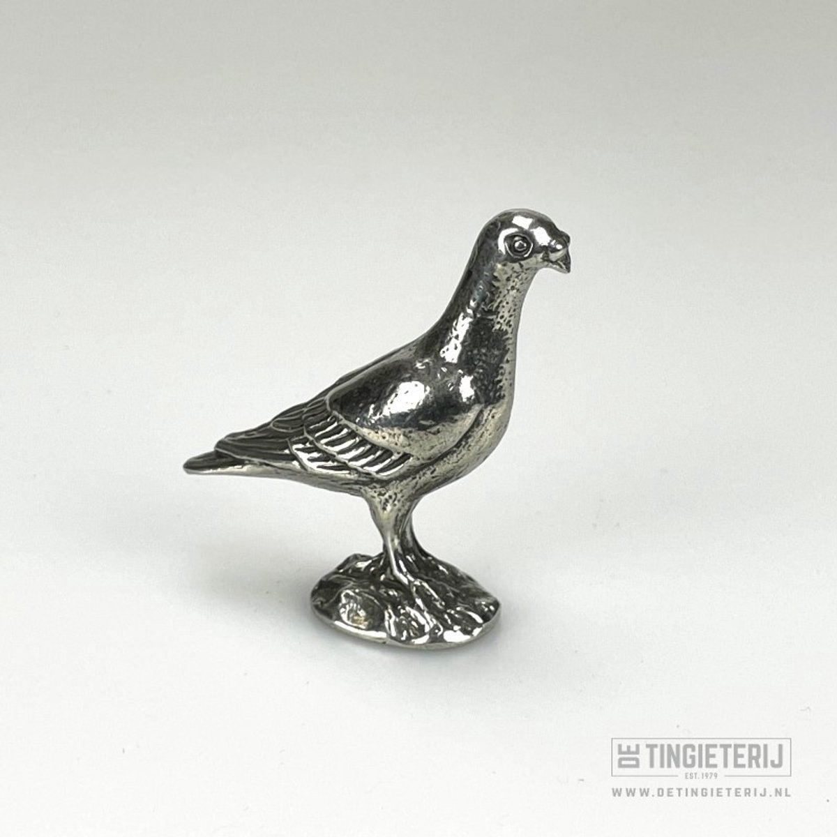 Duif - miniatuur duif - duivenbeeldje - Trofee duiven - duivenwedstrijd - Handgemaakt en uniek