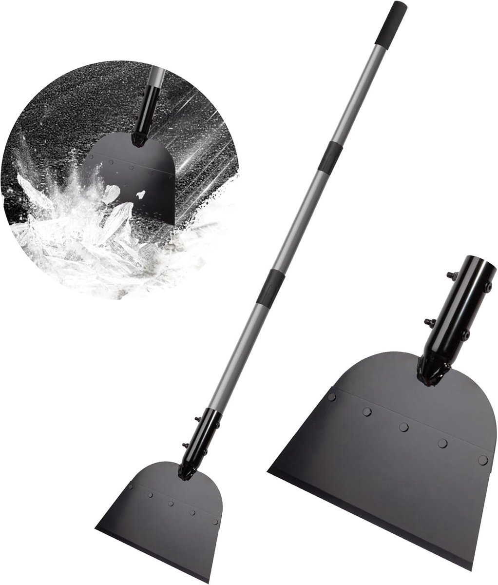 Stunq® Robuuste Multifunctionele Sneeuwschraper met IJsschraper voor Diverse Outdoor- en Tuinverbruiksdoeleinden