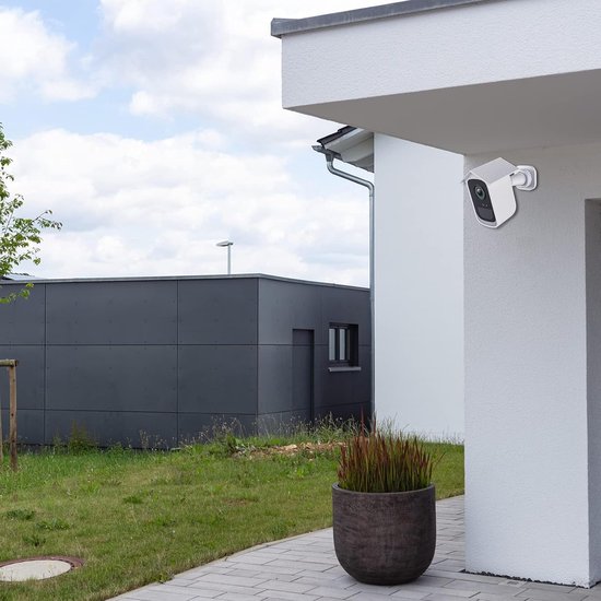 2 Stuks - Wit - Camera siliconen beschermhoes - bewakingshoes - bewakingscamera beschermhoes - Zachte siliconen hoes - beveiligingscamera beschermhoes - Waterdichte, uv-bescherming en regendicht - Geschikt Voor EufyCam 2C van Merkloos — afbeelding 5