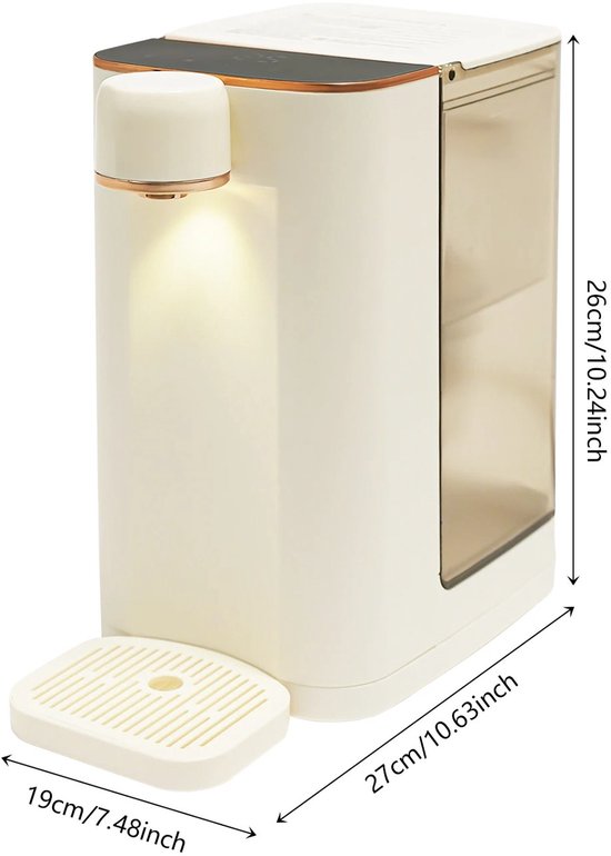 Desktop snelle heetwaterdispenser, kleine Instant Hot Home Smart Directe drinkwaterdispenser 6 seconden heet met kinderslot, zwart Present Desktop snelle heetwaterdispenser, kleine Instant Hot Home Smart Directe drinkwaterdispenser 6 seconden heet met kinderslot, zwart Present