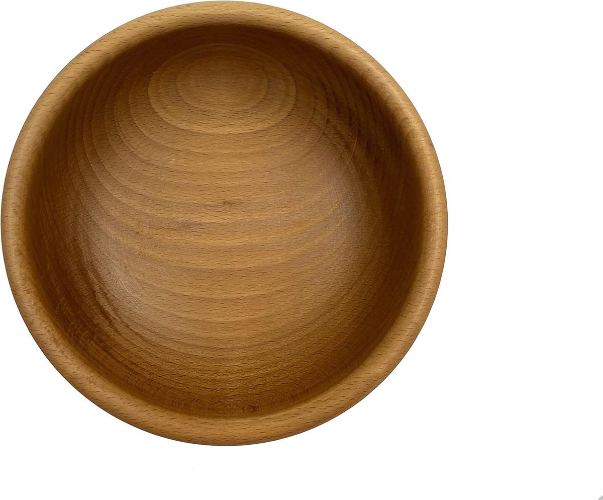 Stunq® Traditionele Handgesmede Houten Server schaal met Unieke Textuur - 16 cm Diameter