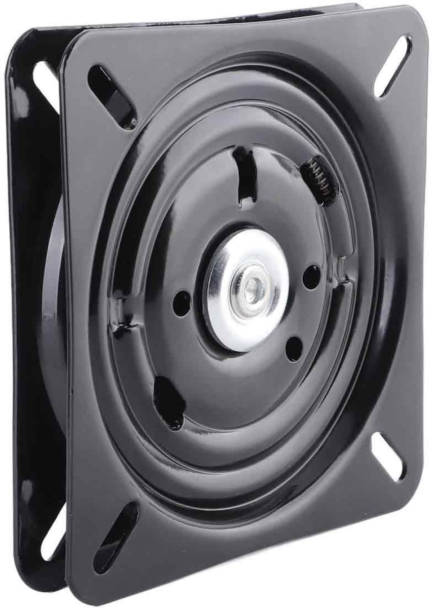 TuseRxln Swivel Draaitablet - Vierkante Draaibasis - 16 cm Draaiplateau voor Meubels Bank Tv En Barkruk - 1 Stuks - Zwart