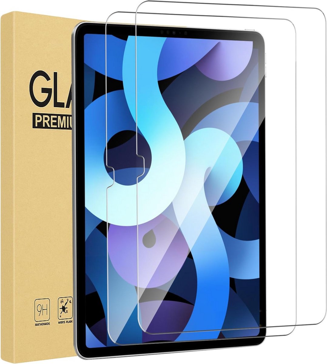 2x Pantserglas Screenprotector voor iPad 11 Inch en 10e Generatie 10,9 Inch