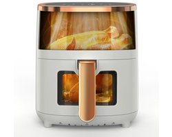 Lunekiss multifunctionele luchtfriteuse 6L – 1800W – digitaal display – kijkvenster – 8 programma’s – airfryer