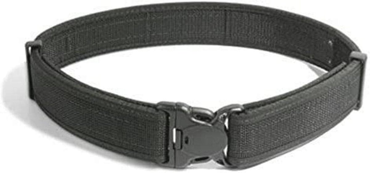 Zwarte Versterkte Web Duty Riem - 32-36 Inch - 2 Inch Breedte