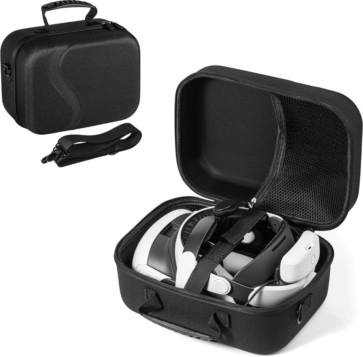 Grote Reisopbergtas voor Meta Quest 3 - Harde Schaal Opslagtas voor Accessoires
