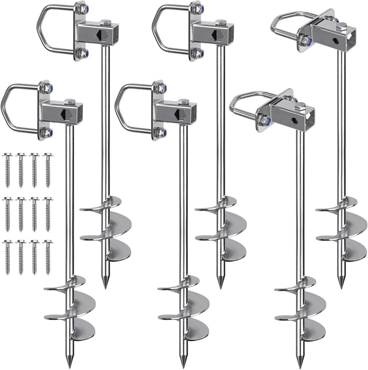 Heavy Duty Tentpennen - 62 cm Grote Grondankers voor Camping, Schommelsets en Trampolines - 4 Stuks