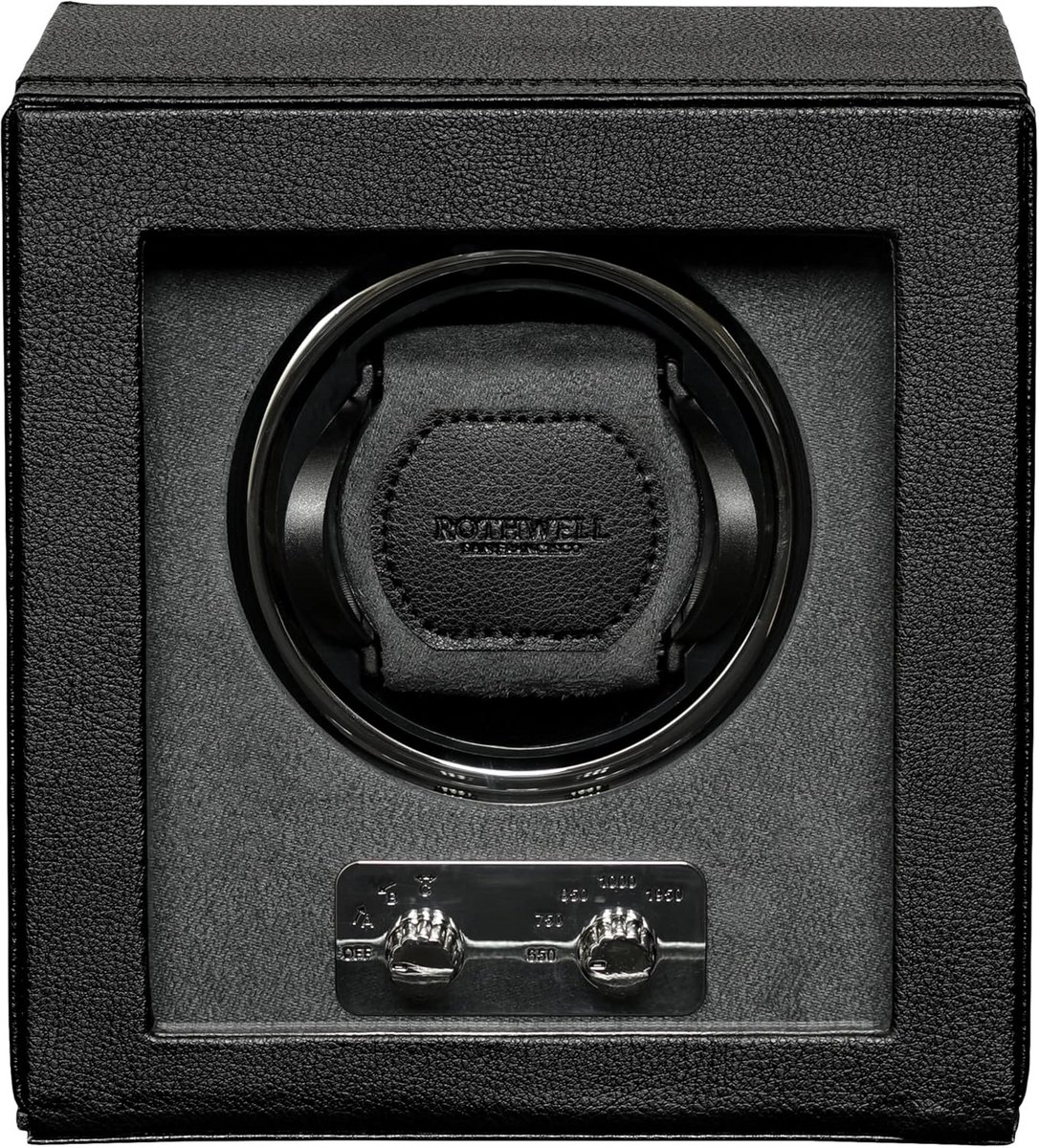 Opwindkast Horloge Winder voor 1 Automatisch Horloge - Stille Motor en Meerdere Rotatie-instellingen