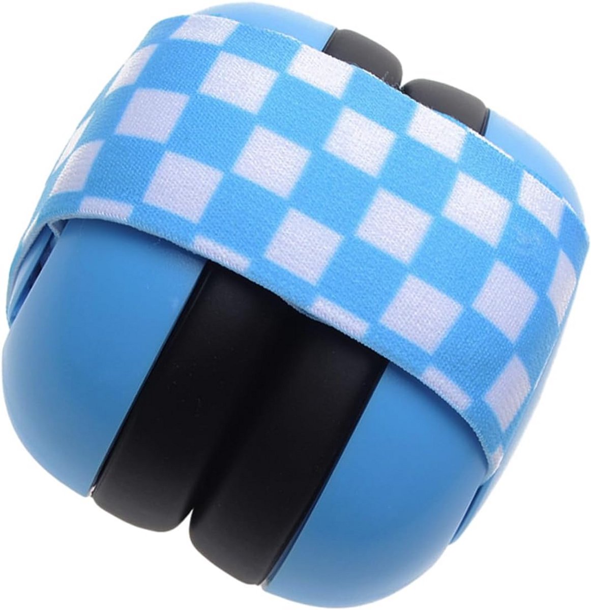 Baby gehoorbescherming Blauw - Zachte Verstelbare Hoofdband voor Baby's 0-18 Maanden