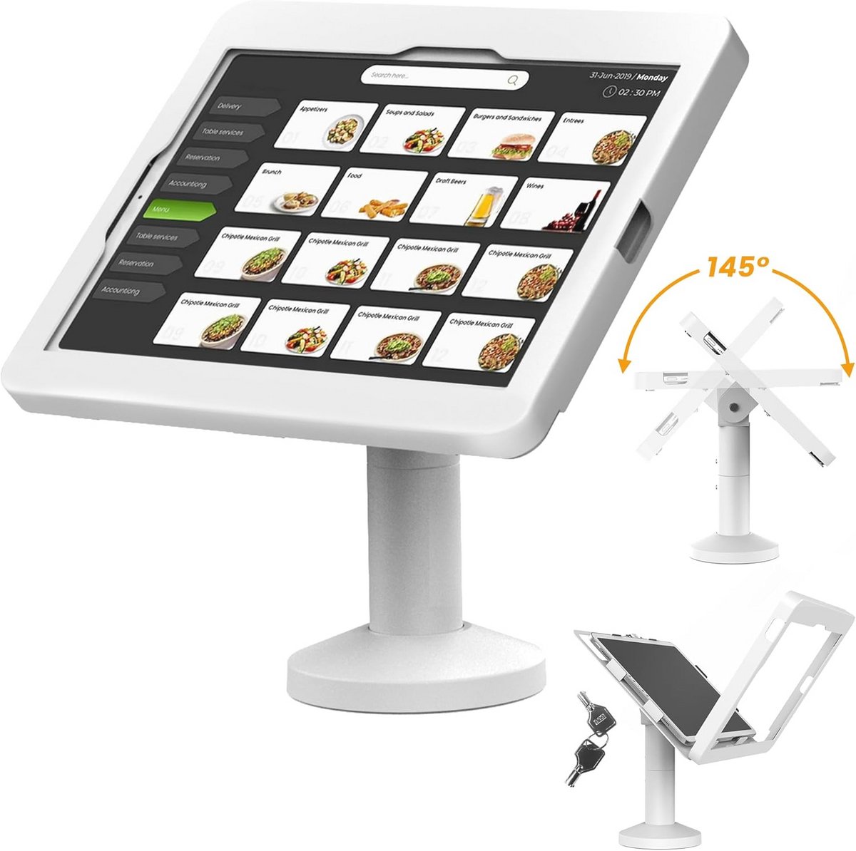 Tablet Kiosk Beveiligingsstand Antidiefstal voor 11 inch iPad