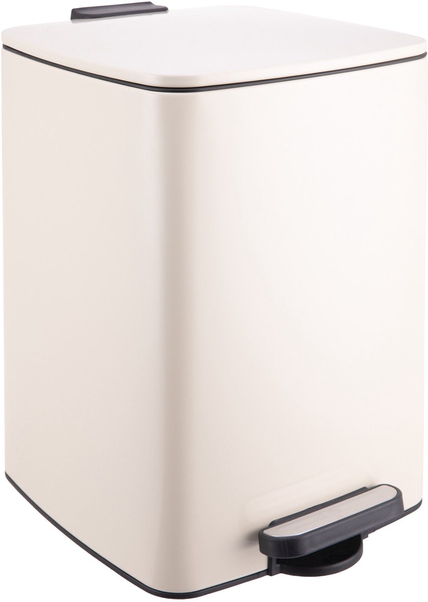 Prullenbak - beige - 20 l - voor keuken