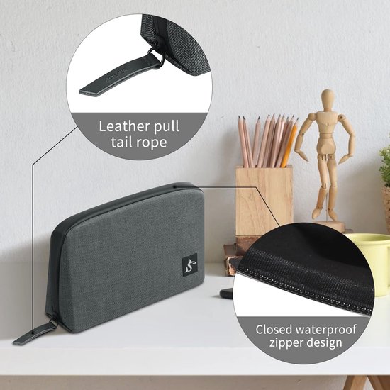 Kabelorganizer voor Reizen - Waterdichte Tas voor USB-kabels, Opladers en Accessoires — afbeelding 4