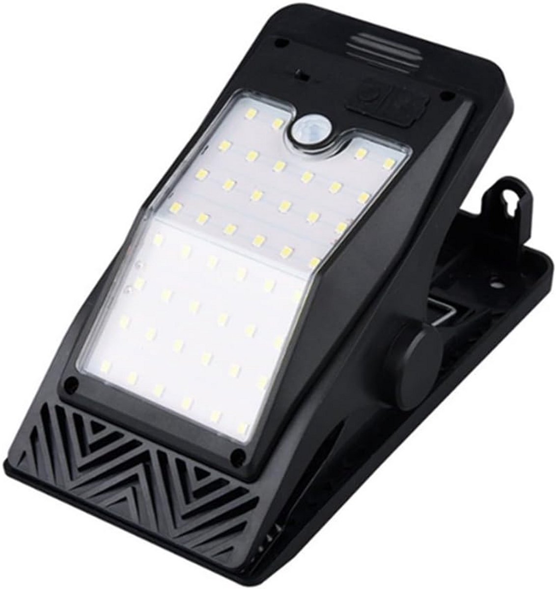 2x Zonnepaneel LED Wandlamp met Bewegingssensor - Clip-on voor Buiten, Tuin, Tent en Schuur