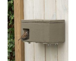 CJ Wildlife Nestkast - Almeria - Woodstone Mussenloft - Nestkastje voor o.a. Koolmees, Boomklevers & Mussen - Houten Vogelhuisje - FSC-gecertificeerd