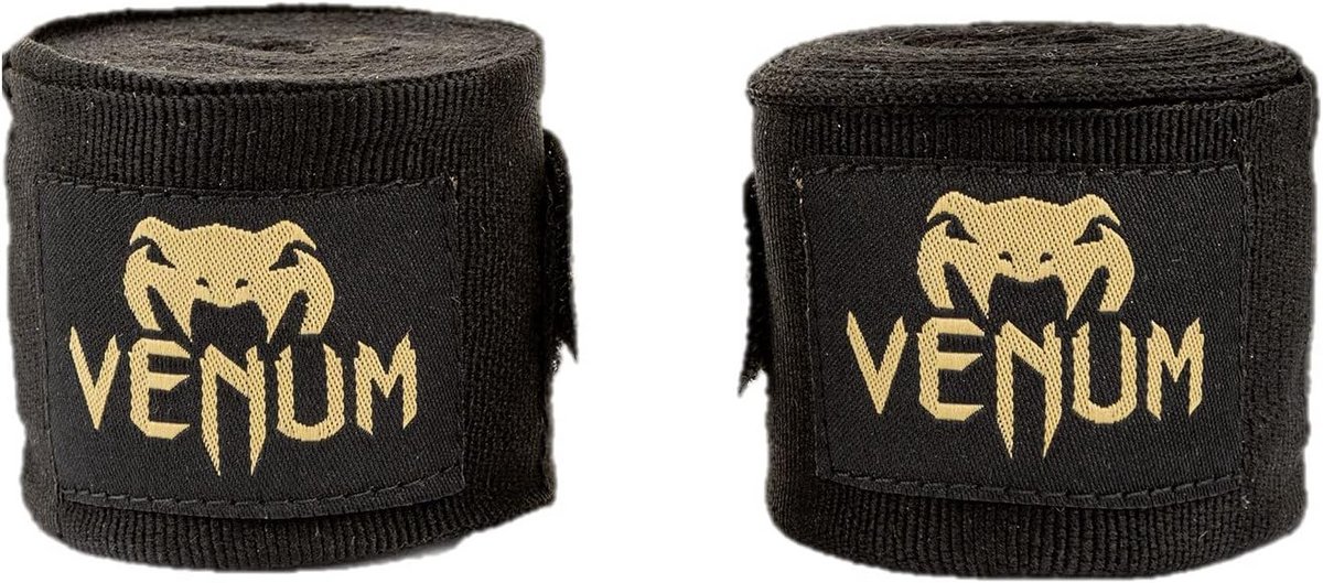 Verbanden Boksen Korte Handwikkels 457 cm Zwart/Goud voor Bokshandschoenen