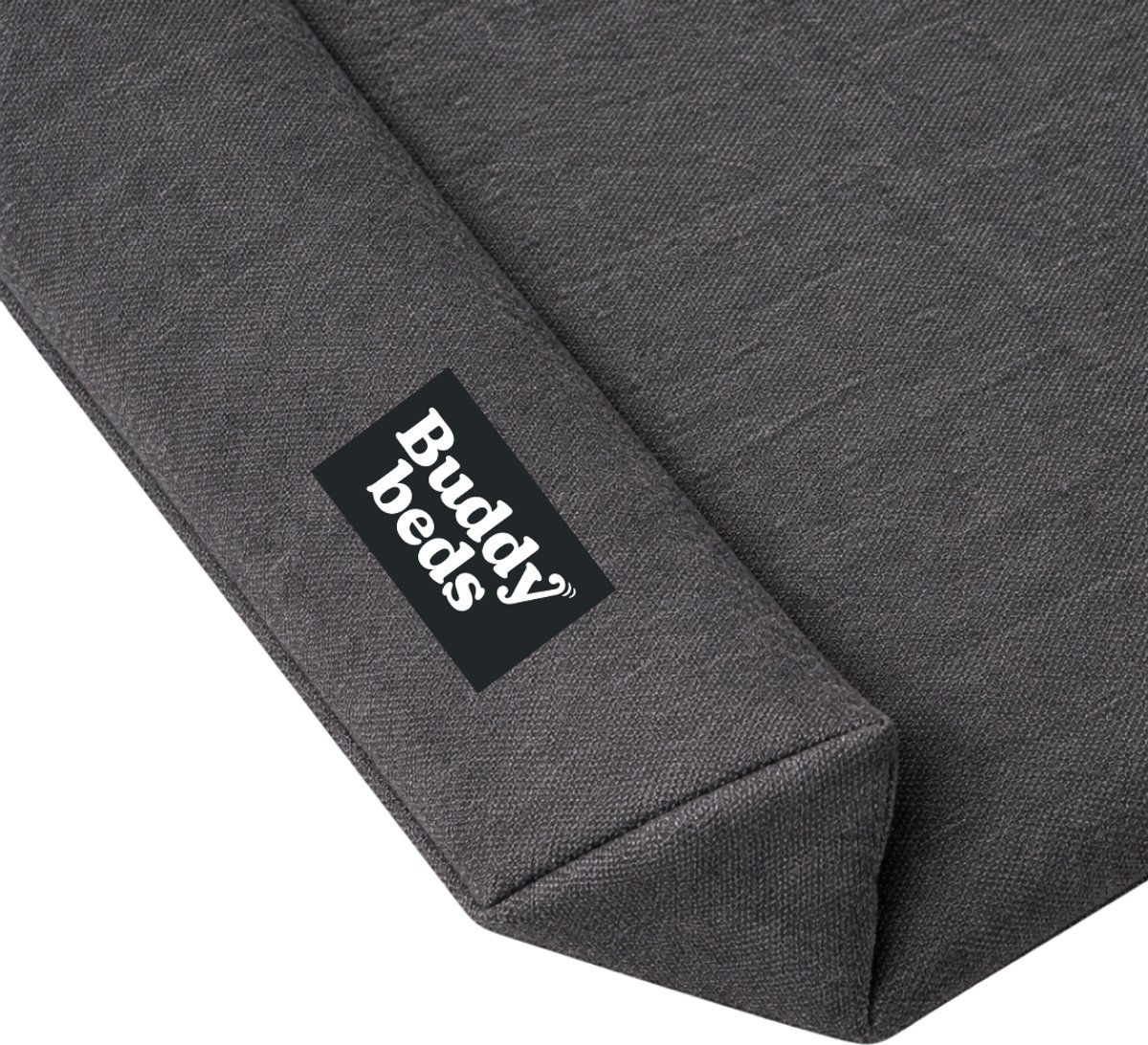 Buddy Beds Pullover Hoes Antraciet – Hondenmand Hoes – 100% Katoen – Afneembaar & Wasbaar – L
