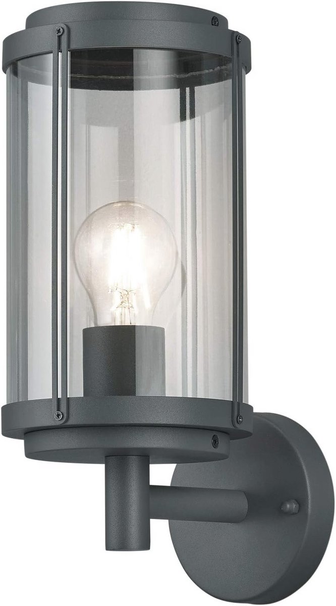 Moderne Buitenwandlamp Antraciet met IP44 Bescherming