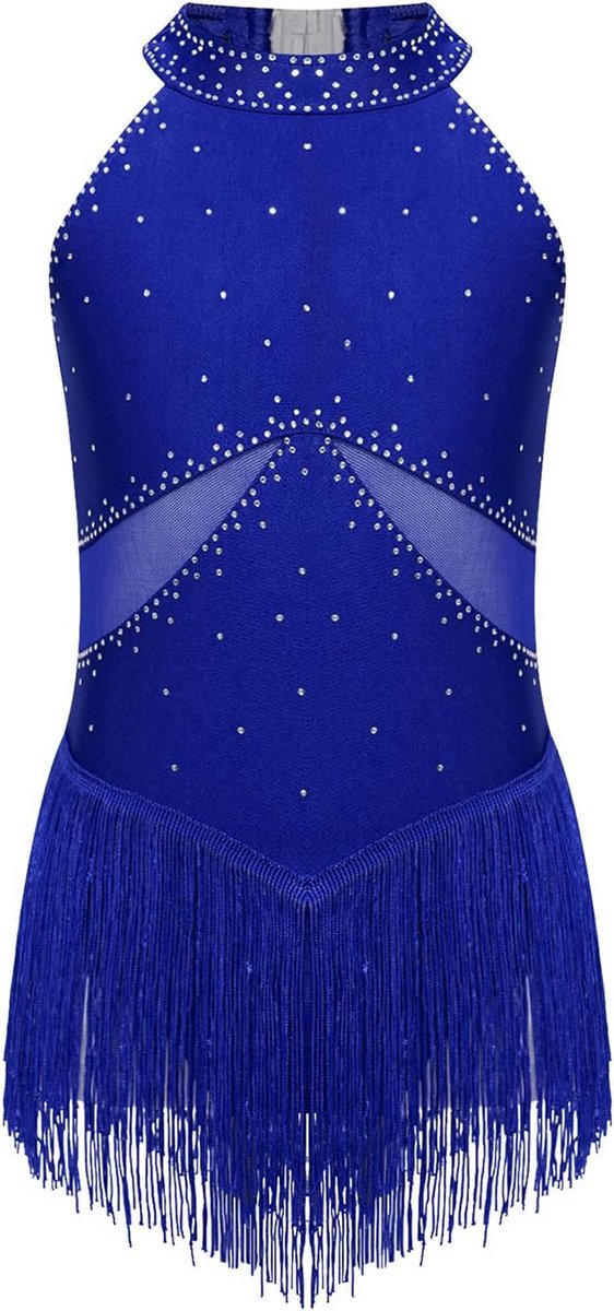 Mouwloos Danspak voor Meisjes met Strass Details – Ideaal voor Kunstschaatsen en Optredens