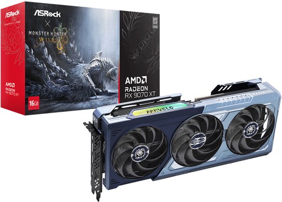 AMD Radeon RX 9070 XT 16GB GDDR6 (PCIe 5.0) – 1x HDMI, 3x DisplayPort