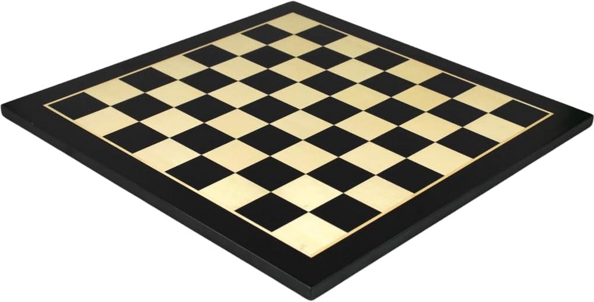 Zwart-wit houten schaakbord 40 cm - 16 inch Ebony esdoorn inleg