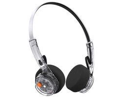 MONDO Draadloze Hoofdtelefoon - On-Ear - Bluetooth 5.3 - Hoofdtelefoon - RETRO - Clear